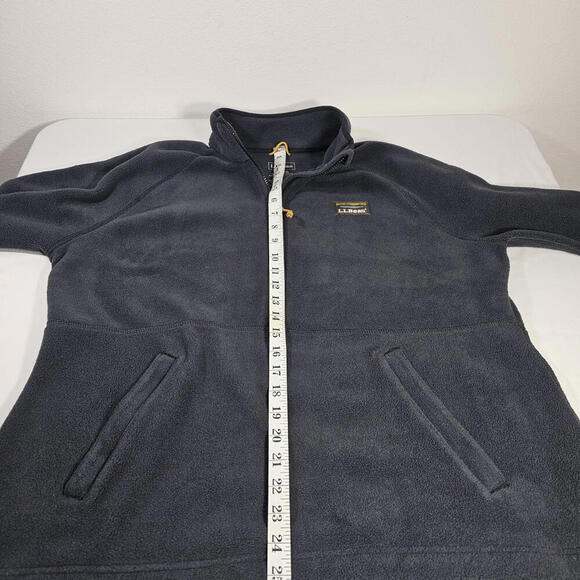 L.L. Bean Fleece Pullover Jacket Gray Long Sleeve 1/4 Zip Women's Size XL - Picture 5 of 7